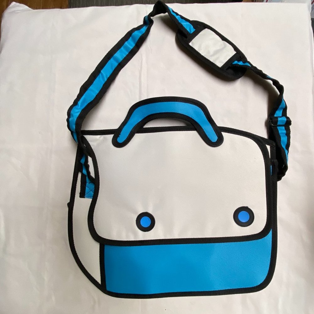 Ruyhuang 3D Jump Style 2D Drawing  Cartoon Comic Crossbody Bag/Purse